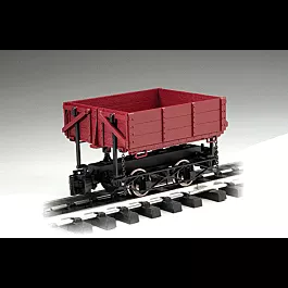 1:20.3 Ore Car w/Metal Wheels -- Wood Side-Dump (Brown)