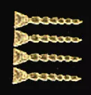 1" Scale Dollhouse Miniature - Bell Flower Trim Strips 4Pcs (155)