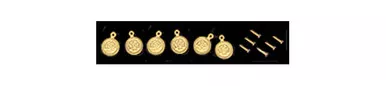 1" Scale Dollhouse Miniature - Floral Pattern Bedbolt Cover 6Pcs (123)