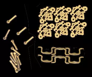 1" Scale Dollhouse Miniature - Queene Anne Drawer Pull 6Pcs (101)