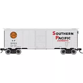 1937 AAR 40' Single-Door Boxcar - 2-Rail - Ready to Run - Master(R) -- Southern Pacific (Overnights, silver, black, red)