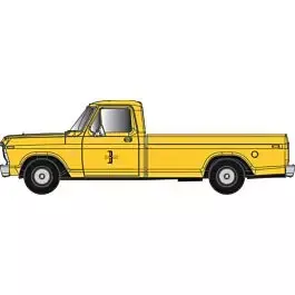 1973 Ford F-100 Pickup Truck 2-Pack - Assembled -- Boston and Maine (yellow)