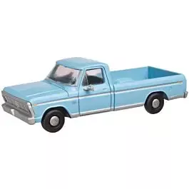 1973 Ford F-100 Pickup Truck 2-Pack - Assembled -- Wind Blue