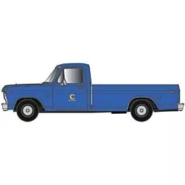 1973 Ford(R) F-100 Pickup Truck 2-Pack - Assembled -- Chessie System (blue, yellow)