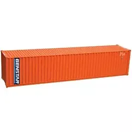40' Standard-Height Container 3-Pack - Assembled -- Genstar Set #1 (orange, blue, white)