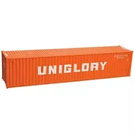 40' Standard-Height Container 3-Pack - Assembled -- Uniglory Set #1 (orange, white)