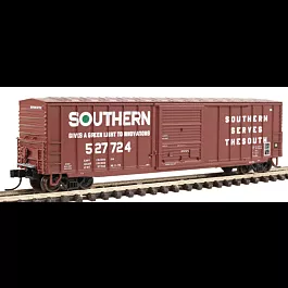 ACF 50' Precision Design Boxcar - Rib Side -- Southern #527724 (Boxcar Red, white)