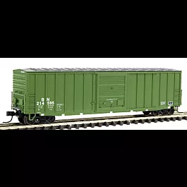 ACF 50' Single Door Rib Side Precision Design Boxcar - Assembled -- Burlington Northern #214472 (1980s Scheme, Cascade green, white, sliver)