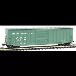 ACF 50' Single Door Rib Side Precision Design Boxcar - Assembled -- Penn Central #166118 (green, white)