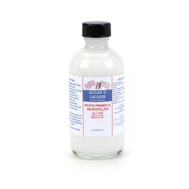 ALCLAD - 306 White Primer & Microfiller 4oz (for Regular ALCLAD Lacquer Paint)