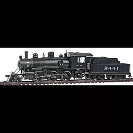 Alco 2-6-0 Mogul w/Sound & DCC -- Santa Fe #9441 (black, graphite)