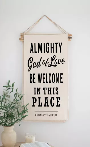 'Almighty God Of Love' Banner