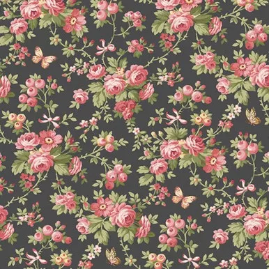 Andover - French Mill - Butterflies, Black