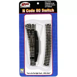 ATLAS - Standard Manua N Scale Left Hand Switch Track (2702)