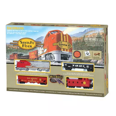BACHMANN - HO Scale Santa Fe Flyer Electric Train Set (00647)