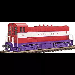 Baldwin VO1000 No Step Guards - Standard DC - Master(R) -- Auto Train #624 (red, white, purple)