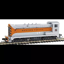 Baldwin VO1000 No Step Guards - Standard DC -- Western Pacific - Painted (orange, silver, black), No Unit Number