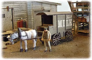 Bar Mills 0752 - Milk & Ice Wagon 2-pack - HO Scale Kit