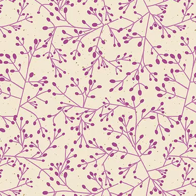Benartex Artistry - Wishflower - Tallium Tangle, Purple