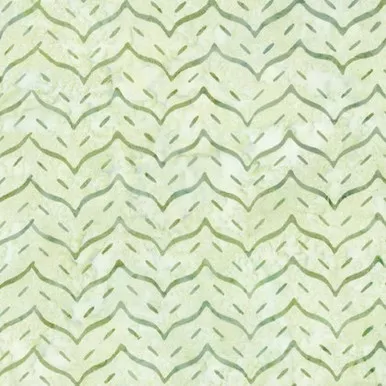 Benartex Batiks - Bali Lakeshore - Chevron Wave, Sage