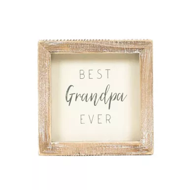 "Best Grandpa Ever" Wood Sign
