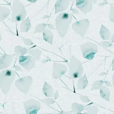 Blank Quilting - 108" Eden - Water Color Leaves, Cloud