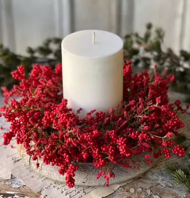 Candle Ring - Lavish Berry 12", Scarlet
