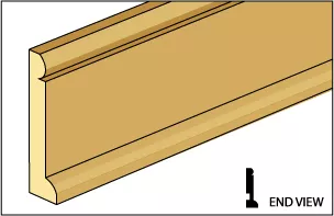 CLASSICS - 1 Inch Scale Dollhouse Miniature Baseboard Molding (77055)