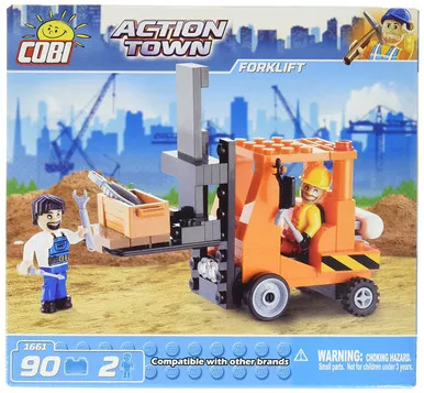 COBI Action Town Forklift 90 Pcs Plastic Building Brick Set (1661)