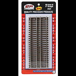Code 83 Straight Snap-Track(R) -- 6"15.2cm pkg(4)