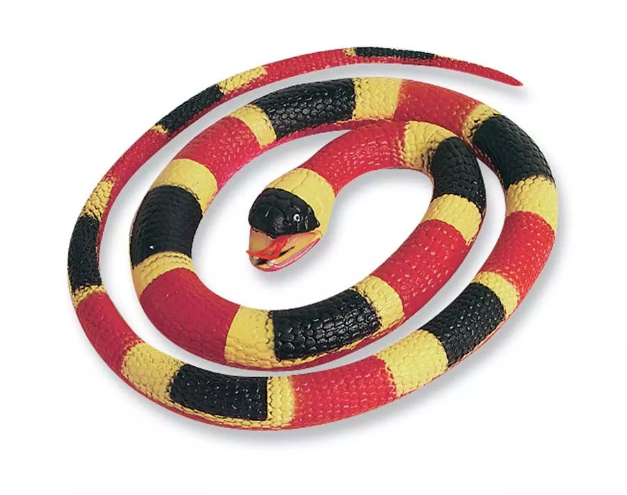 Coral Rubber Snake 26 Inch