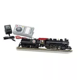 DCC System w/Steam Locomotive - E-Z Command(R) -- Control Center w/AC Power Supply & USRA 0-6-0 Seaboard Air Line (black)