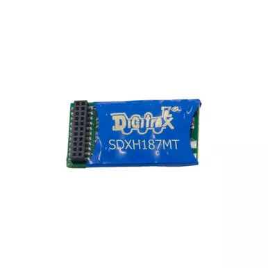Digitrax SDXH187MT - 21 Pin, 8 Function Series 7 Sound Decoder (8 CV-Selectable Steam & Diesel Sound Schemes Included) - HO Scale