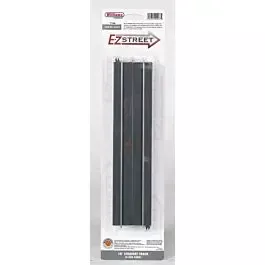 E-Z Street Track for Operating Vehicles & Trolleys -- 10"25.4cm Straight pkg(4)
