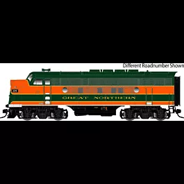 EMD F3A Phase II - 3-Rail - Unpowered - Master(R) -- Great Northern #231 (Omaha Orange, Pullman Green, Serif Lettering)