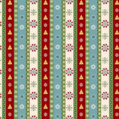 Henry Glass - Nordic Holiday - Mini Stripe, Ice Blue