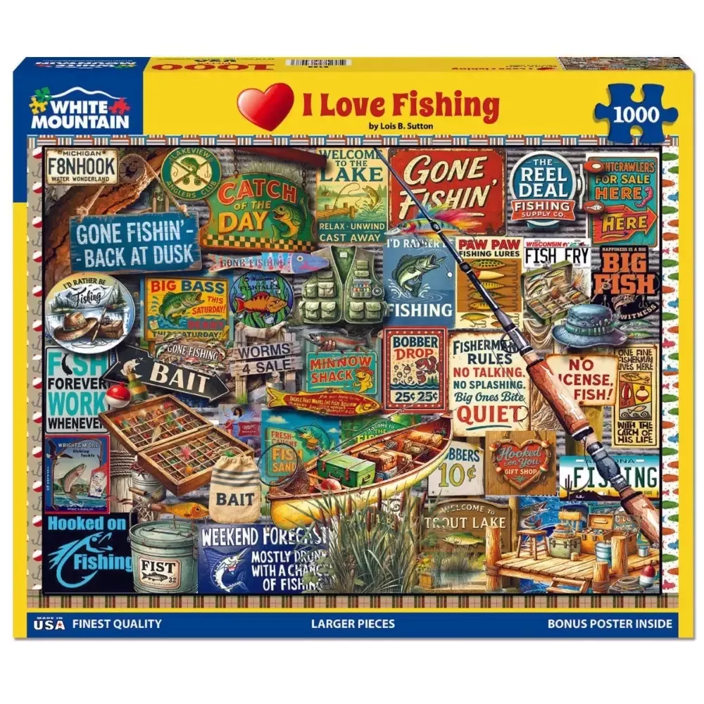 I Love Fishing 1000 Piece