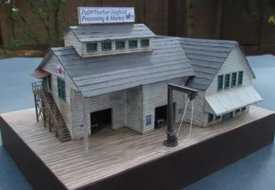 Jackson Railcar MTI1000 - Palm Harbor Seafood Processing & Market- N Scale Kit