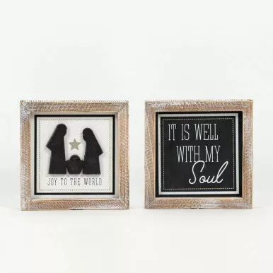 Joy/Soul Reversable sign