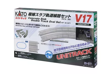 Kato 20-877 - V17 Concrete Slab Double Track Oval Set - N Scale