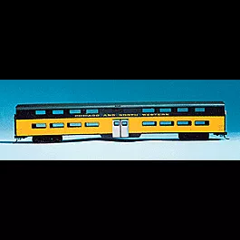 Laser-Cut Acrylic Streamlined Car Sides - Chicago & North Western -- Pullman-Standard Plan W-53194 161 Seat Bilevel Commuter Coach
