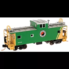 Master Line Standard Cupola Caboose w/Rapido Couplers -- Northern Pacific #10143 (green, yellow)