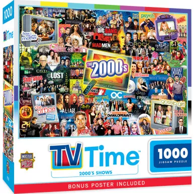 Masterpieces Puzzles 72434 - TV Time - 2000's Shows 1000 Piece