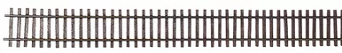 Micro Engineering 12-104 - Weathered Flex-Trak, Code 83 6 Pieces- HO Scale
