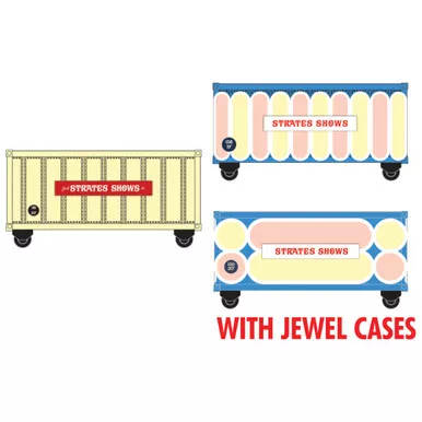 Micro-Trains Line 98302272 - N Strates Shows Container 3-Pack #1- N Scale