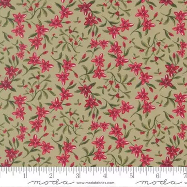 Moda - Silent Night - Star Of Bethlehem Floral, Sage