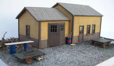 Motrak Models 83004 - MOW Shed- HO Scale Kit