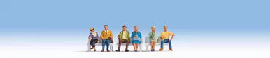Noch 15532 - Sitting People - HO Scale