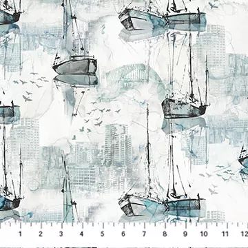 Northcott - City Harbor - Boats, White