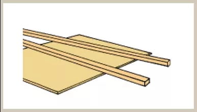 Northeastern Scale Lumber 229 - 3/32 X 4 Sheetwood (332STR4)
